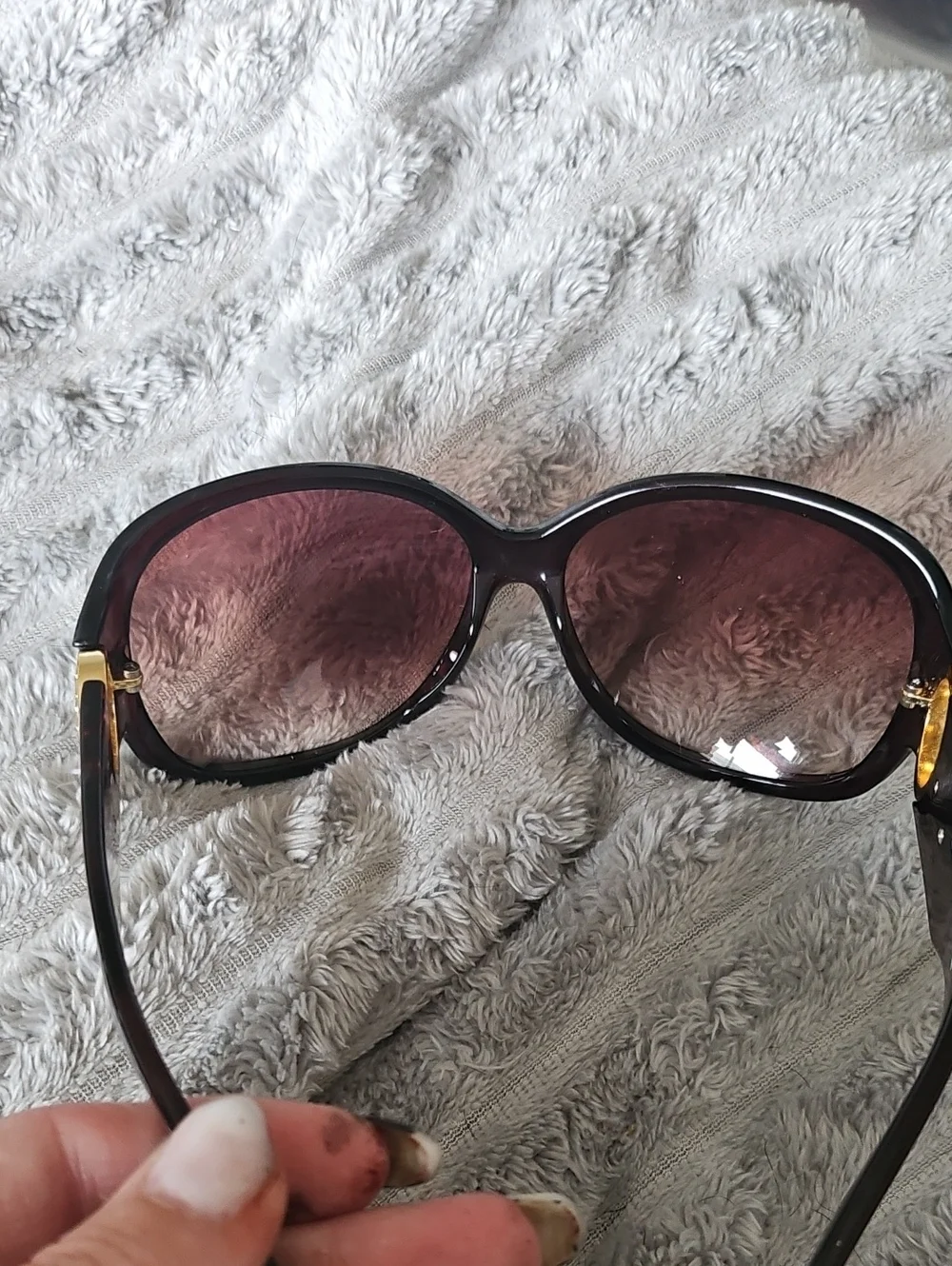 Fossil oversized butterfly or modified wrap sunglasses Vintage And RARE!!!